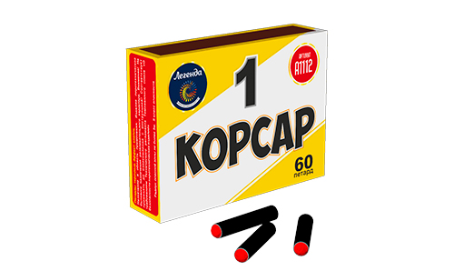  Петарды Корсар 1 в пленке  в Зиме